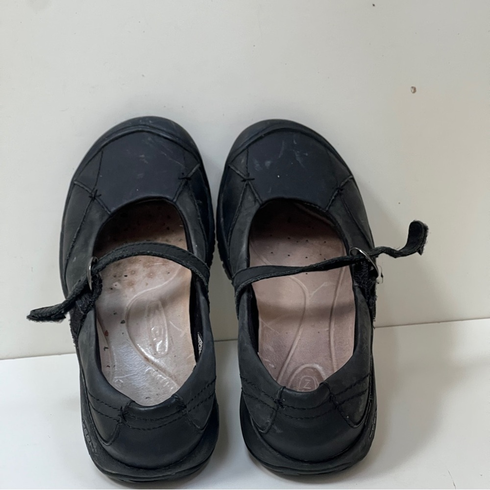 Keen Presidio Mary Jane Flat Casual Shoes Black Leather Women's Sz 7.5 M 38 - Picture 5 of 6